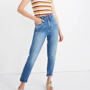 Madewell The Highest Rise Mom Jeans Glencoe Wash VGC Size 26